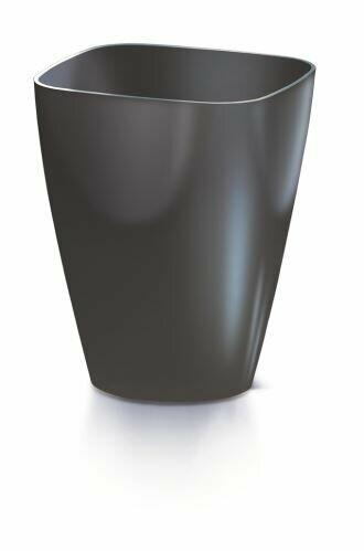 Blomkruka COUBI ORCHID fyrkantig antracit 13,2cm