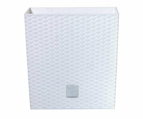 Blomkruka RATO LOW + insättning vit 40cm