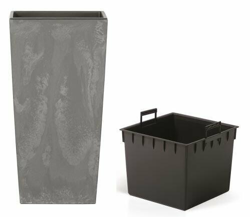 Blomkruka URBI SQUARE EFFECT + marengo insättning 22 cm