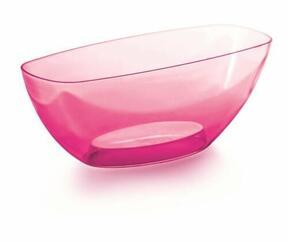 COUBI ORCHID skål rosa transparent 36,0 cm