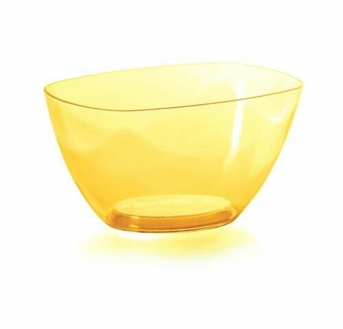 COUBI skål gul transparent 19,8 cm