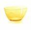 COUBI skål gul transparent 19,8 cm