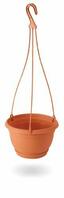 Hängande blomkruka AGRO terrakotta 21cm + HAK