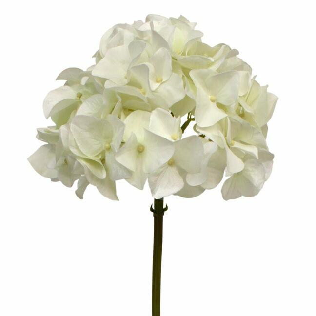 Konstgjord gren Hortensia vit 50 cm