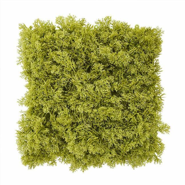 Konstgjord grön mosspanel - 25x25 cm
