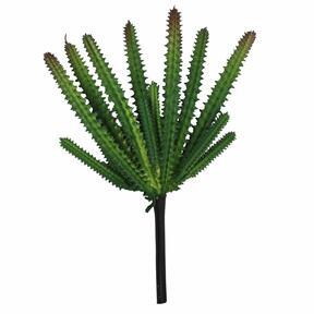 Konstgjord kaktus mörkgrön 21 cm