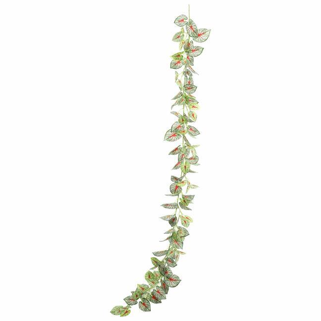 Konstgjord krans Calladium färgad 190 cm