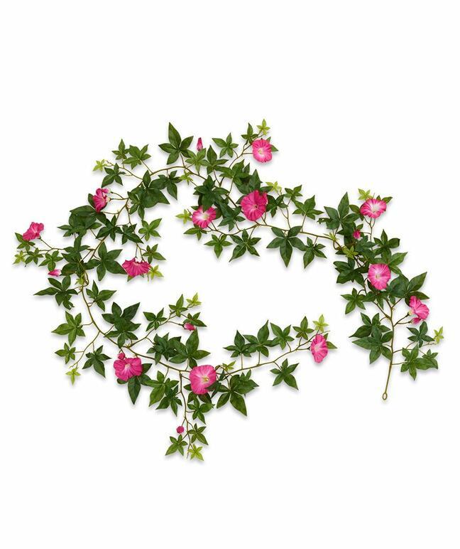 Konstgjord krans Petunia rosa 180 cm