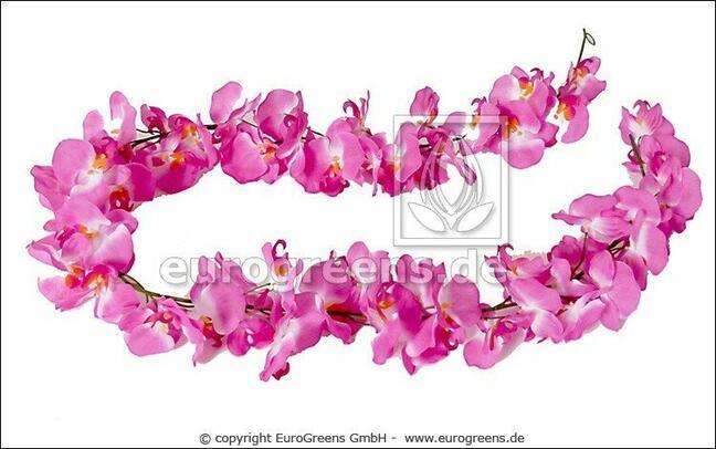 Konstgjord krans Pink Orchid 200 cm