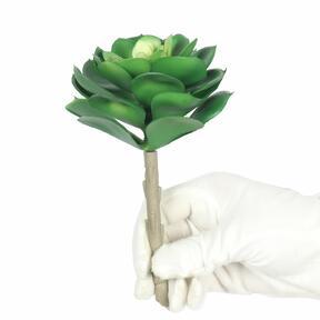 Konstgjord lotusväxt Esheveria grön 15,5 cm