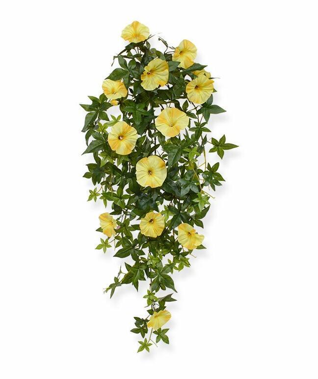 Konstgjord Petunia tendril gul 70 cm
