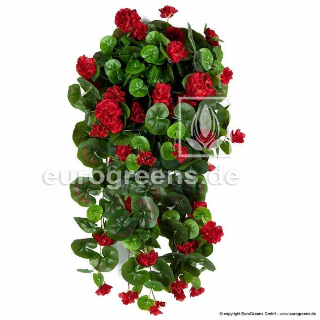 Konstgjord tendril Geranium röd 70 cm