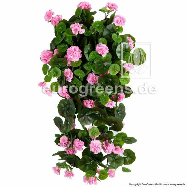 Konstgjord tendril Geranium rosa 70 cm