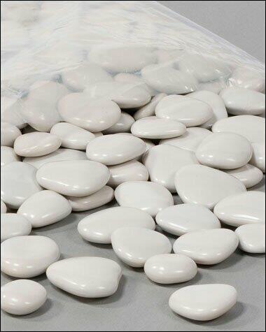 Konstgjorda flodstenar vita 1 kg